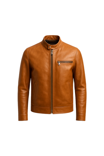 Men’s Tan Leather Jacket