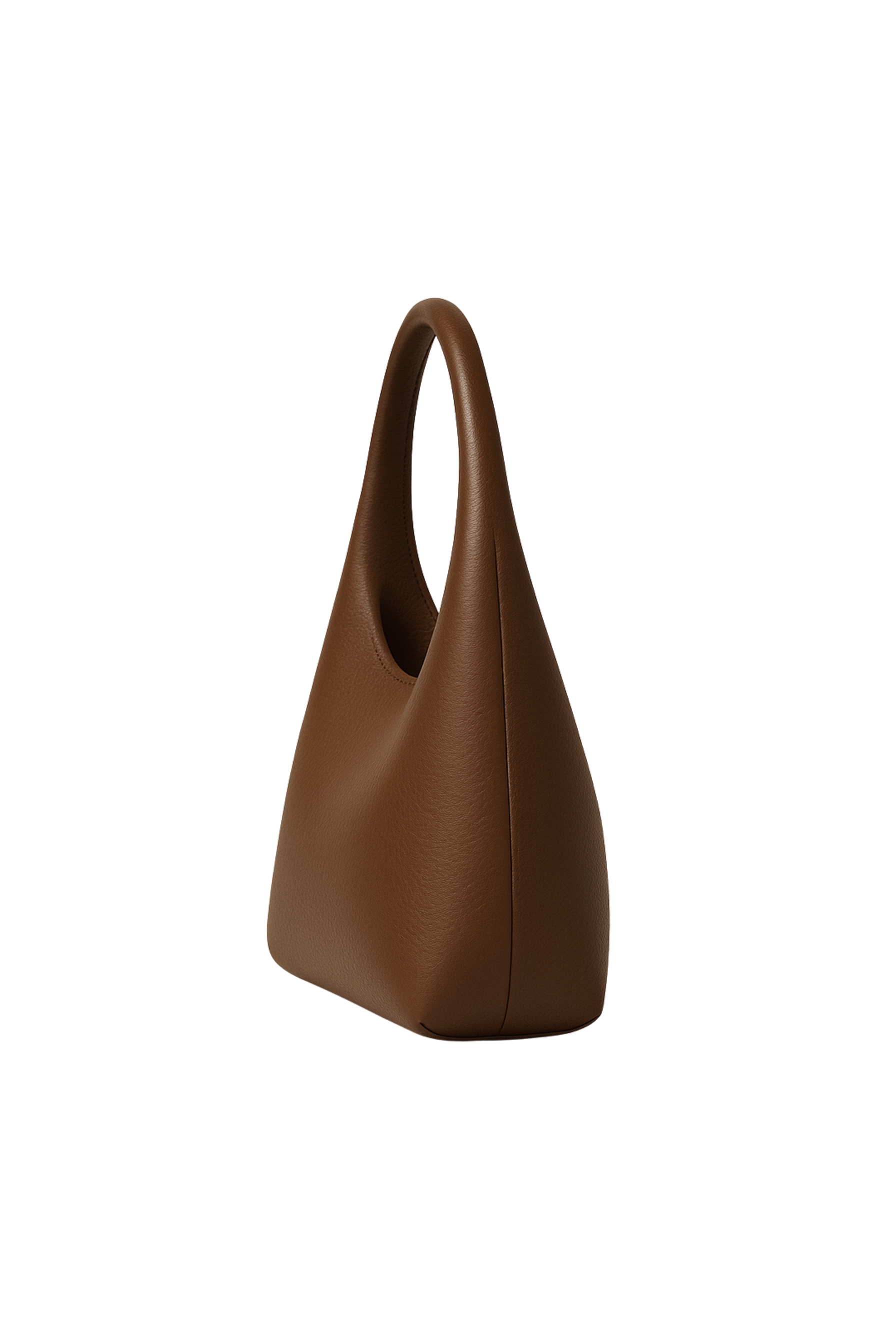 Plongé Lambskin Mini Hobo Bag Mocha Coffee Brown