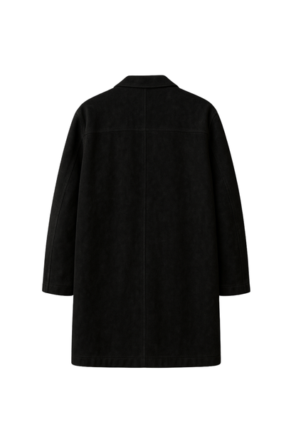 Men’s Black Suede Coat