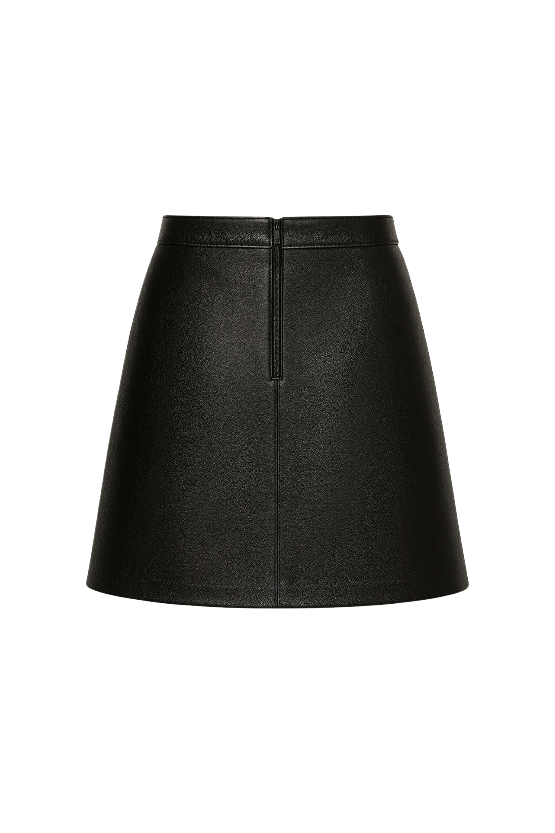 Black Leather Mini Skirt for Women
