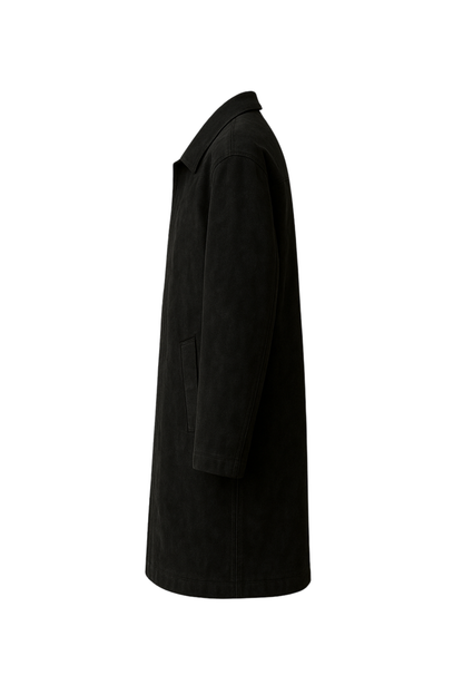 Men’s Black Suede Coat