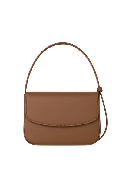Women Mocha Brown Leather Crossbody Bag