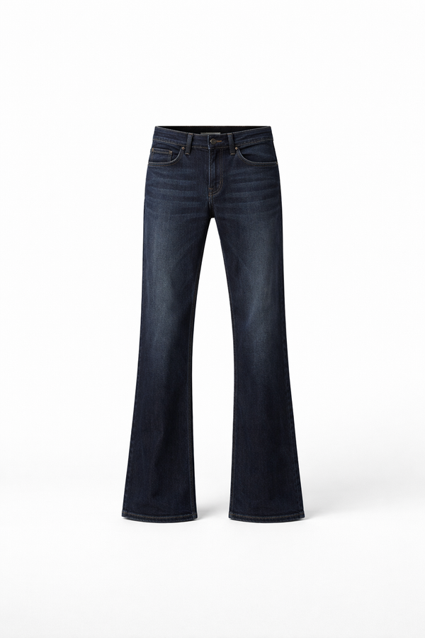 Men Ink Indigo Architectural Boot-Cut Jeans