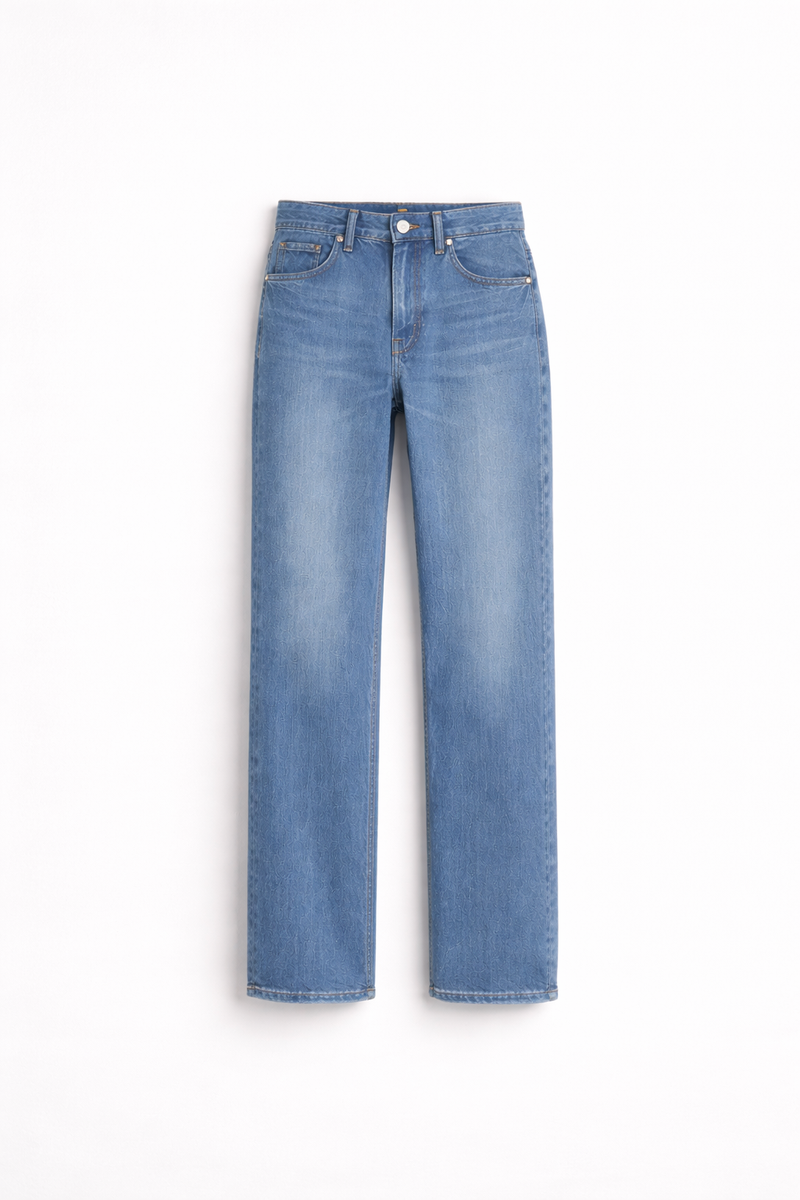 Women Mid Indigo Straight Fit Jeans