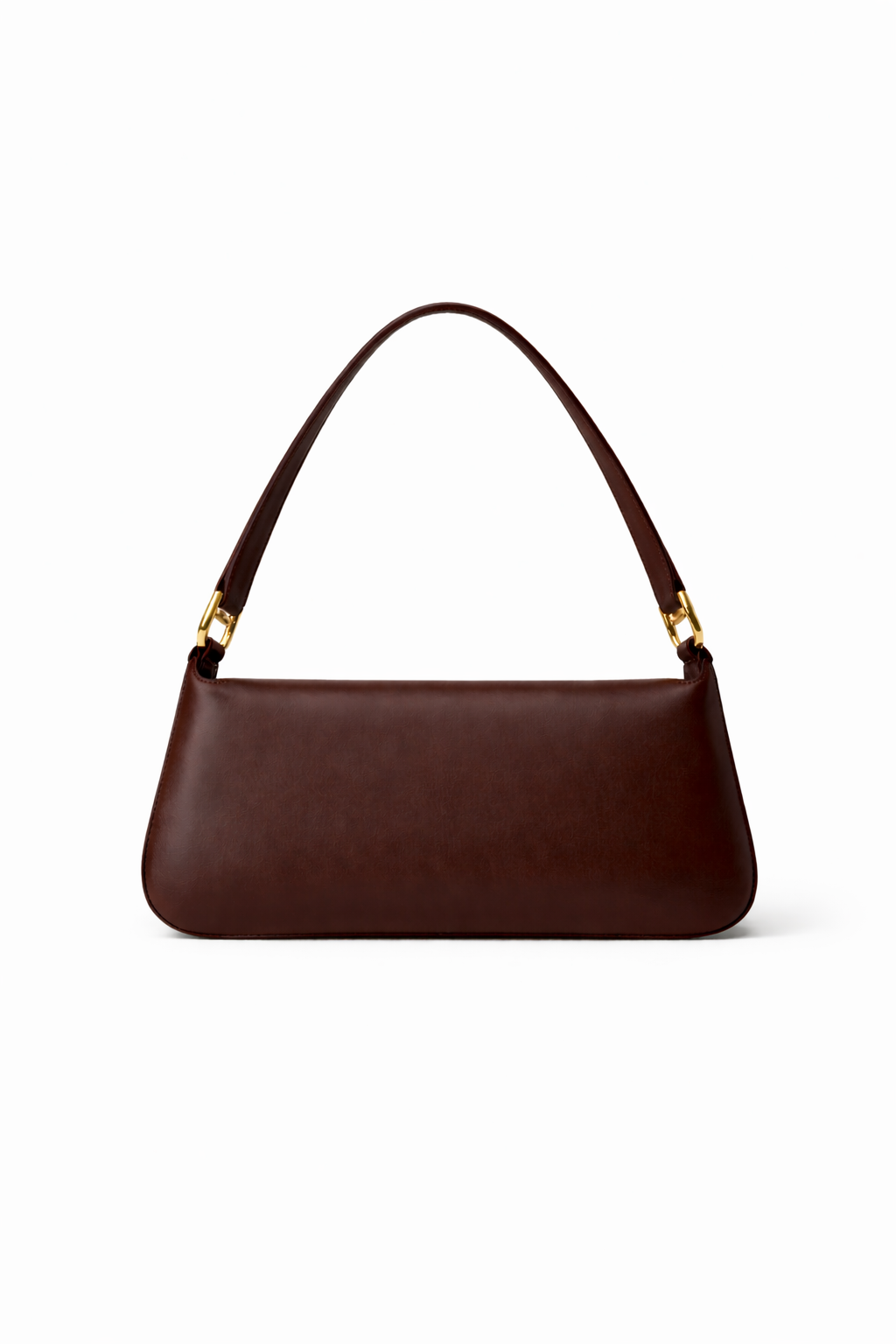 Women Espresso Brown Leather Shoulder Bag