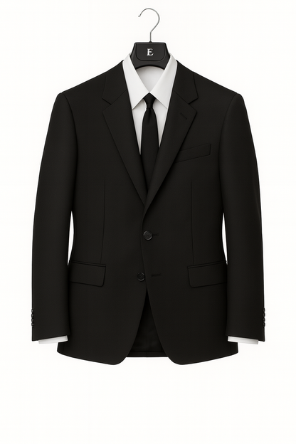 Men Slim Fit Modern Aristocrat Suit Graphite Black