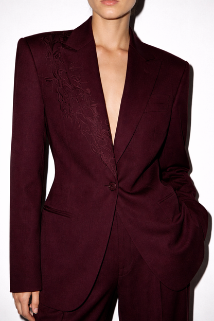 Women’s Bordeaux Tailored Suit