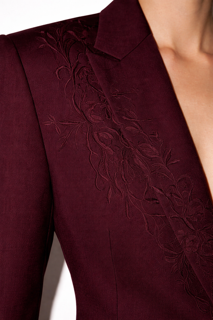 Women’s Bordeaux Tailored Suit