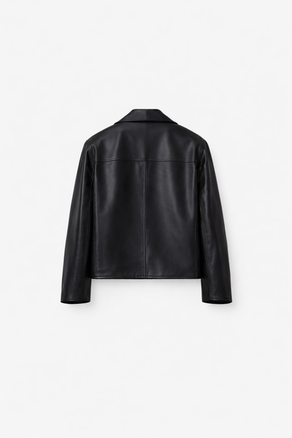 Luxury Black Leather Rider Jacket
