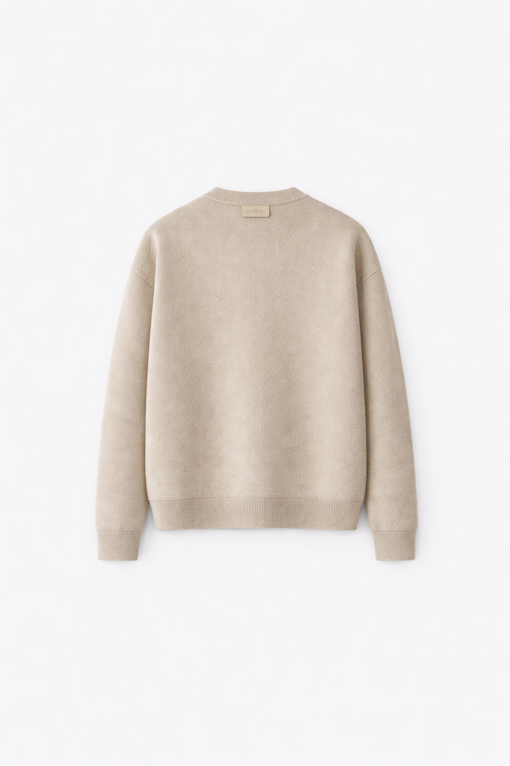 Warm Stone Beige Merino Cashmere