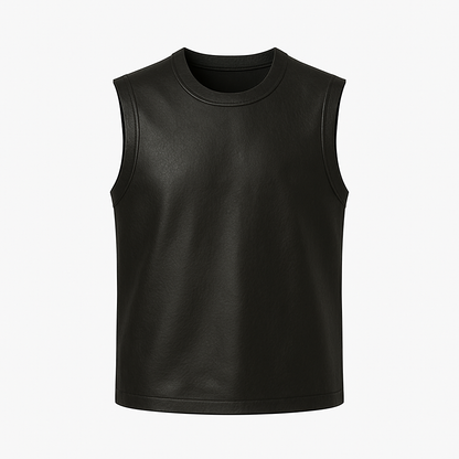 Men’s Leather Muscle Tank