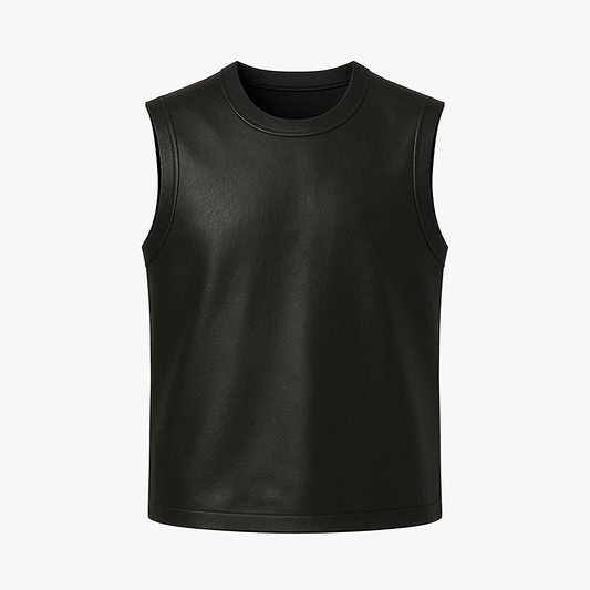 Men’s Leather Muscle Tank
