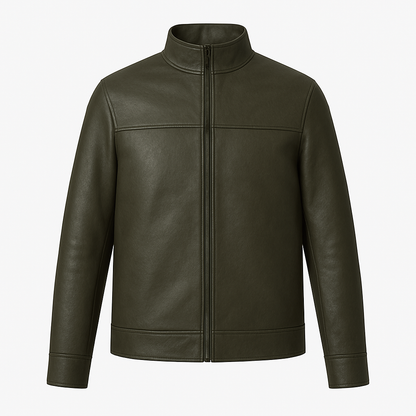 Men’s Leather High-Neck