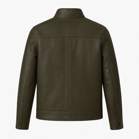 Men’s Leather High-Neck