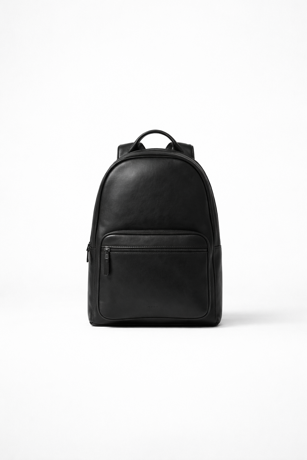 Obsidian Black Leather Backpack