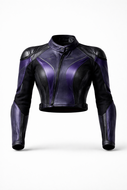 Midnight Velocity Women’s Leather Motorbike Suit