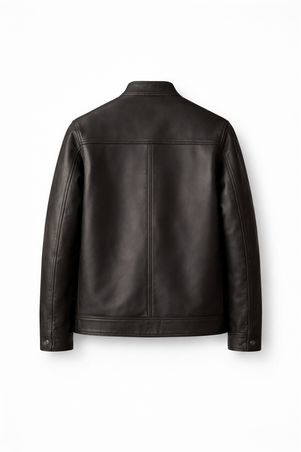 Men Premium Charcoal Black Leather Jacket