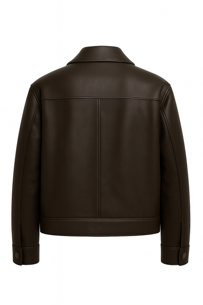 Women Brown Leather Jacket