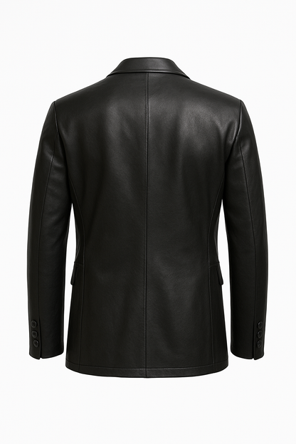 Classic Tailored Real Leather Coat