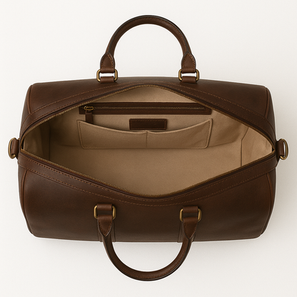 Men’s Brown Leather Duffle Bag