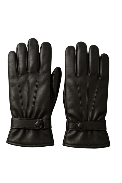 Men’s Black Leather Gloves
