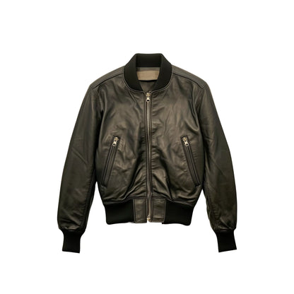Sleek Black Leather Bomber Jacket for Women Your New Daily Armor