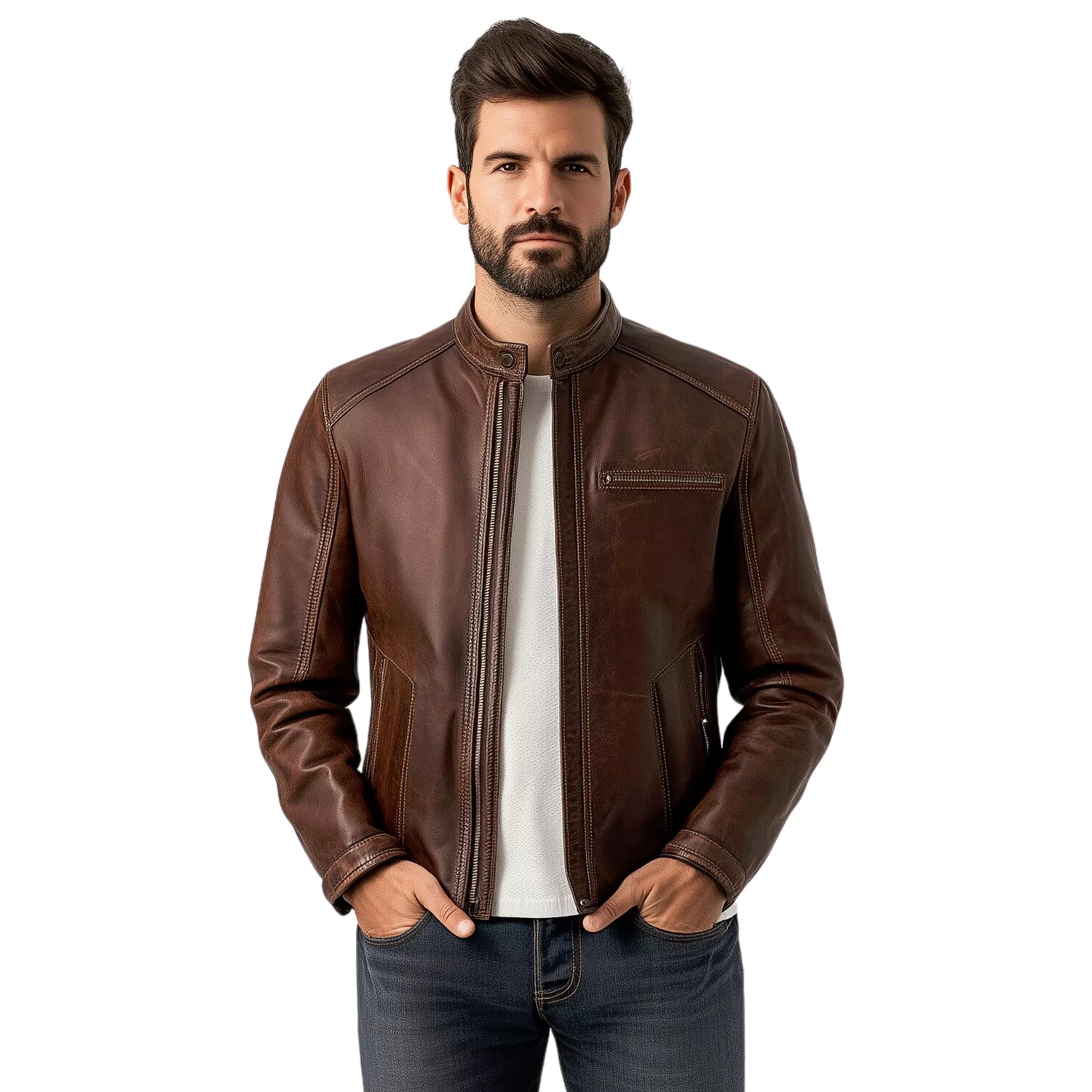 retro style cafe racer jacket for mens